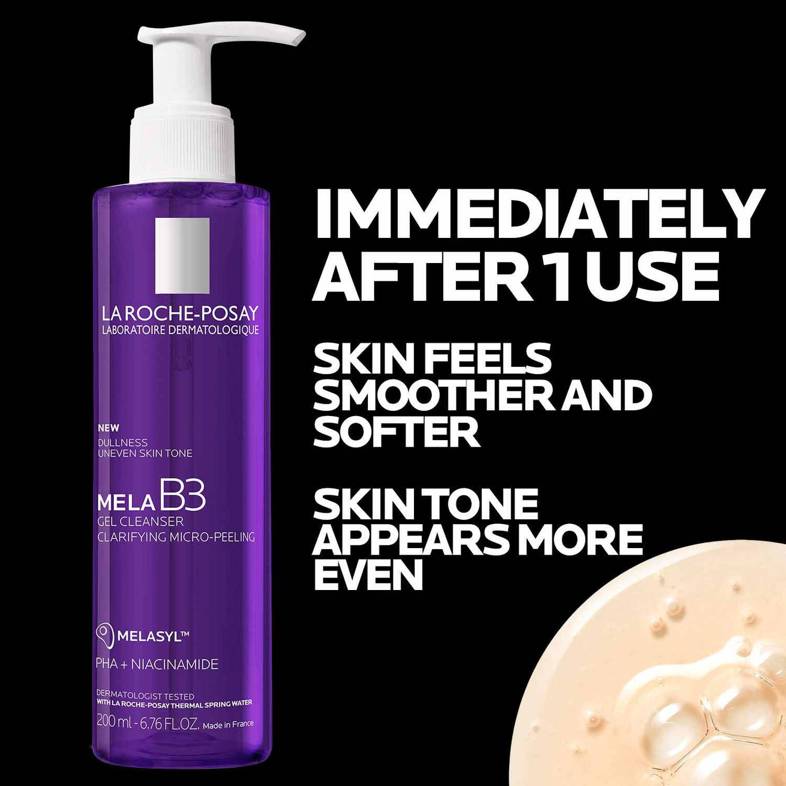 mela-b3-facial-gel-cleanser-with-melasyltm-niacinamide-x3 4_LaRochePosay-Product-MelaB3-MelaB3Cleanser-200ml-03337875890069-Benefits.jpg