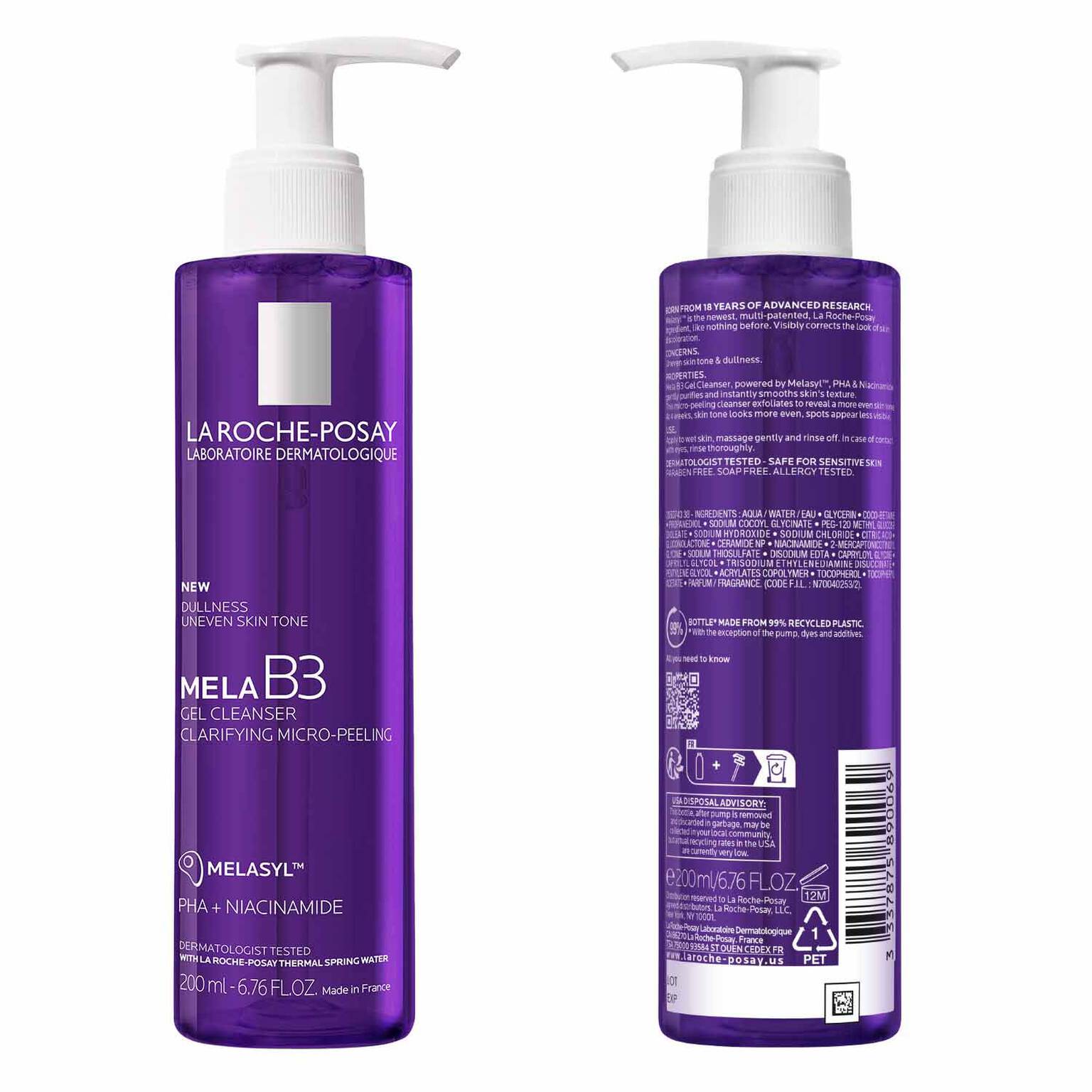 mela-b3-facial-gel-cleanser-with-melasyltm-niacinamide-x3 7_LaRochePosay-Product-MelaB3-MelaB3Cleanser-200ml-03337875890069-Back Packshot_REV.jpg