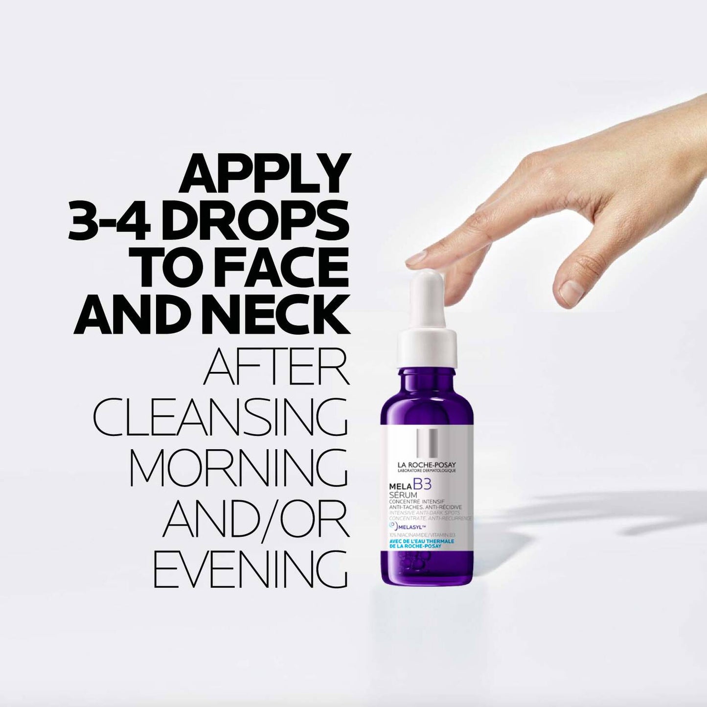mela-b3-dark-spot-serum-with-melasyltm-niacinamide-o2 LaRochePosay-Product-MelaB3-MelaB3Serum-30ml-03337875890021-HowTo-REV.jpg